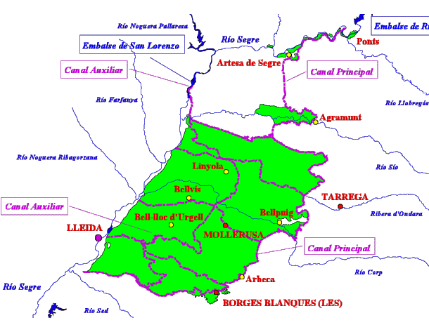 Mapa de la zona