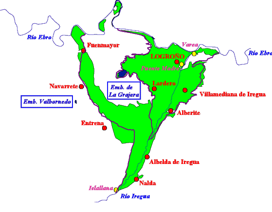 Mapa de la zona