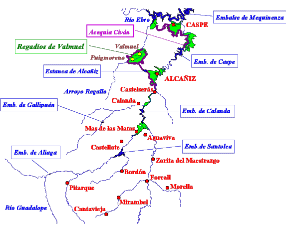 Mapa de la zona